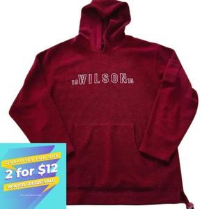 2 for $12 SALE!!  Wilson 1915 RED fleece pull over sweater size L